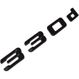 CTRONIC 330d Black Glossy Rear Boot Logo Back Badge Emblem Tuning for E90 E91 E92 E93 F30 F31 F32 F33 F34 HB3R1