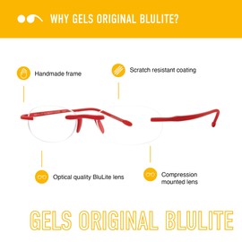 Scojo New York Gels Original Blue Light Reading Glasses | 2.5x HUNTER GREEN | Readers for Men & Women | Stylish, Scratch-Resistant Lenses