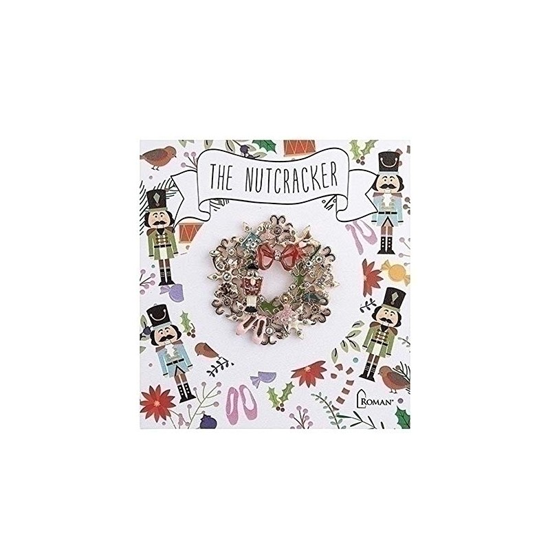 Roman 13714 Nutcracker Pin Wreath, 2 inch, Multicolor