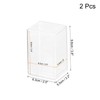MECCANIXITY Clear Acrylic Display Case, 2.5"x3.8"x2.2" Display Storage Box Dustproof