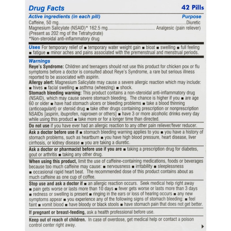 Diurex Water Pills, 42 ct