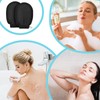 Fokroin 2-teiliges SetMassage-Peeling-Handschuhe, schwarze Körperpeeling-Handschuhe, Körperreinigender Peelinghandschuh，geeignet für Hautpflege und