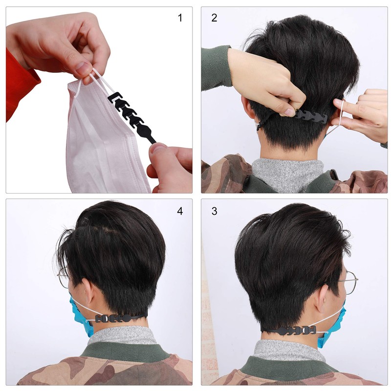 MIAODAM Adjustable Mask Extender Strap, Mask Ear Saver, Mask Holder,