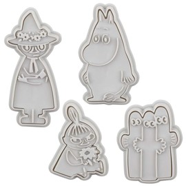 Skater CSM1-A Moomin Stamps Cookie Cutter Bread Cutter Set of 4