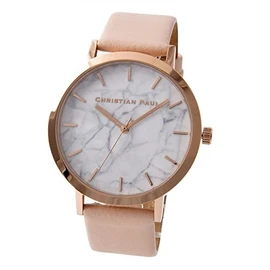Christian Paul CHRISTIAN PAUL Marble BONDI Unisex Watch MR-07 White, Belt Type: