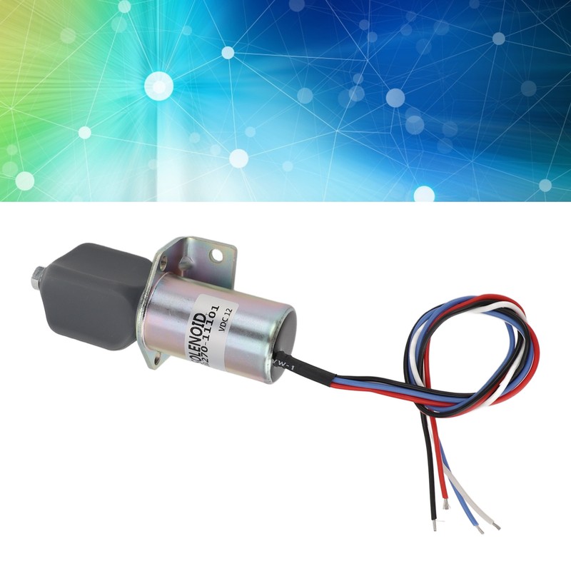12V Electric Exhaust Solenoid High Accuracy Anti Interference 4 Wire