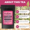 KARMA TEA CO.| English Breakfast Loose Leaf Tea, 40g (32cups)