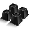 MixDora Bed Risers 4 Inch Heavy Duty Furniture Risers Square