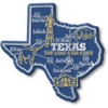 Texas Giant State Magnet by Classic Magnets, 3.9" x 3.7",