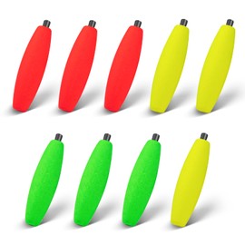 Narcissus - Bobbers y flotadores de pesca para bagre, color rojo/amarillo/verde, vibrante espuma dura flotante, fuerte flotabilidad para pesca de agua dulce y agua salada, perfecto para equipos de pesca y bagre