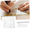 IWOWHERO 5pcs Quilting Ruler Set Sewing Fabric Rulers Templates Quilting
