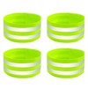 BlingKingdom 4 PCS High Visibility Reflective Armbands, Elastic Reflective Arm