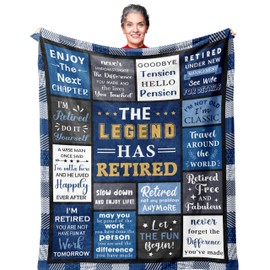 Nicetous Retirement Gifts for Men, Retired Gifts for Men, Funny Retirement Gifts for Men, Retirement Gift for Men 2025, Best Retirement Gifts Man, Gifts for Retired Men, Retirement Blanket 60x50in
