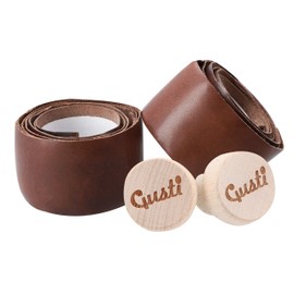 Gusti Adri V. Genuine Leather Handlebar Tape Bicycle Accessories Road Bike Cork Leather Dark Brown