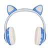 LXB39C Kids Headphone Bluetooth 5.0 Foldable Wireless Glowing Music Cat
