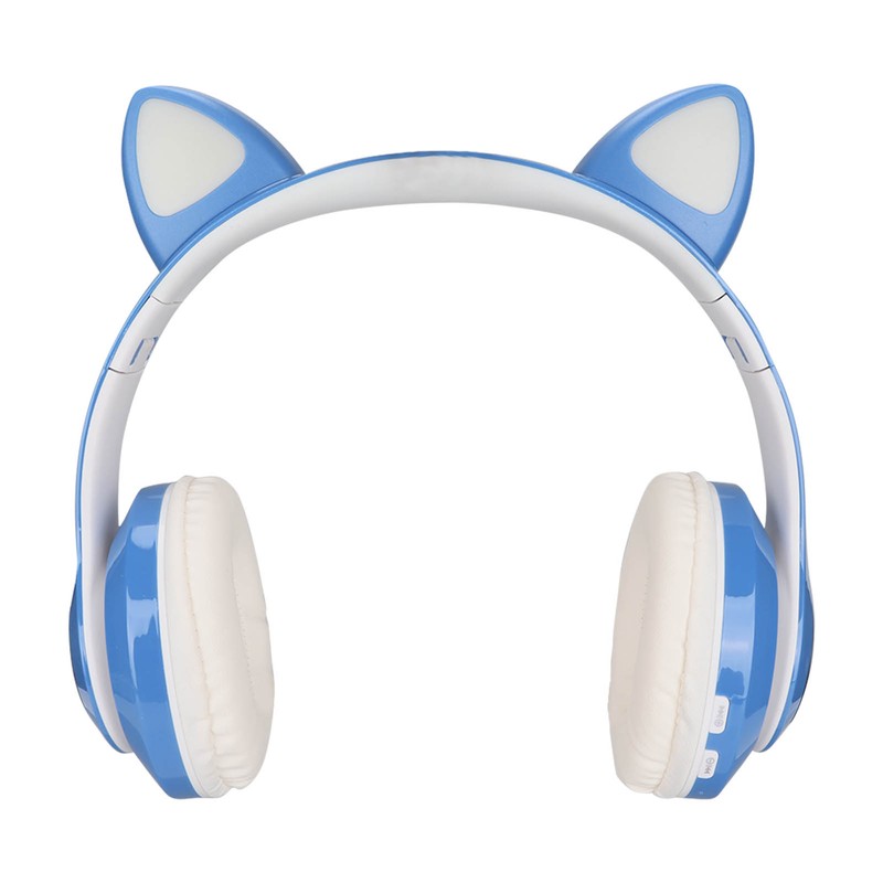 LXB39C Kids Headphone Bluetooth 5.0 Foldable Wireless Glowing Music Cat