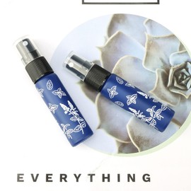 Kesell 10 Pieces Empty Glass Spray Bottle, 10 ml (1/3 oz) Fine Mist Sprayer Bottles Portable Refillable Perfume Container for Essential Oils, Travel (Blue)