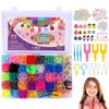 JOPHEK Loom Bands Set, Colourful Rubber Bands Kit for Bracelets,