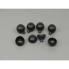 PyroBuild 25pc 1" Plastic Fireworks Aerial Ball Shell Craft Hemispheres