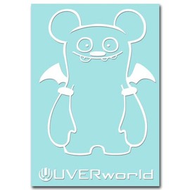Only the pattern remains sticker M "UVERworld #2" white 060W