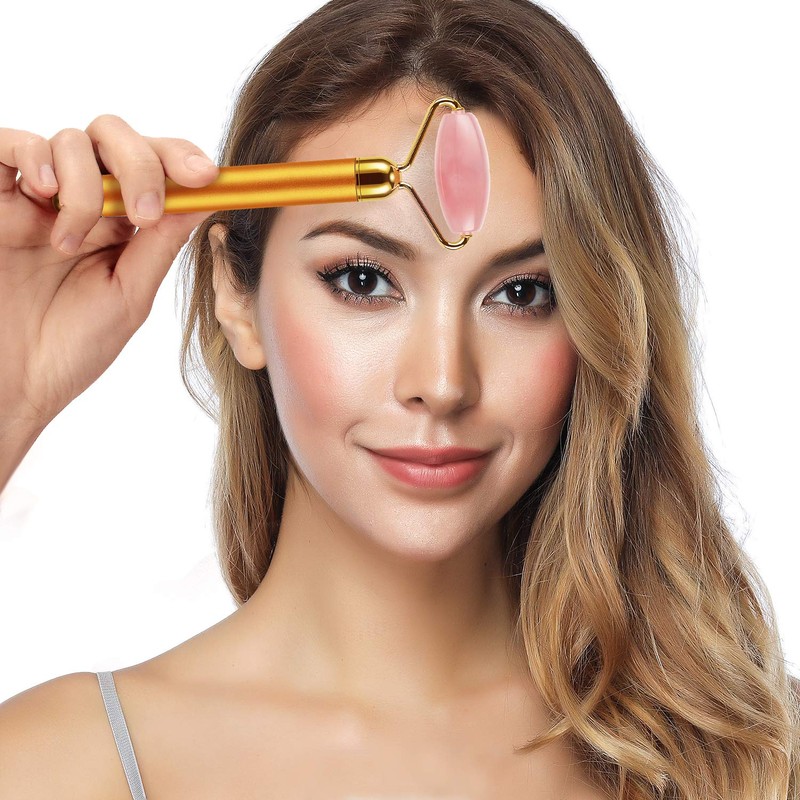 3-IN-1 Electric Jade Roller 3D Roller Facial Roller & Face