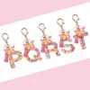 OSDUE Key Chain for Women, Alphabet Keyring, Girls Keyring, Pink