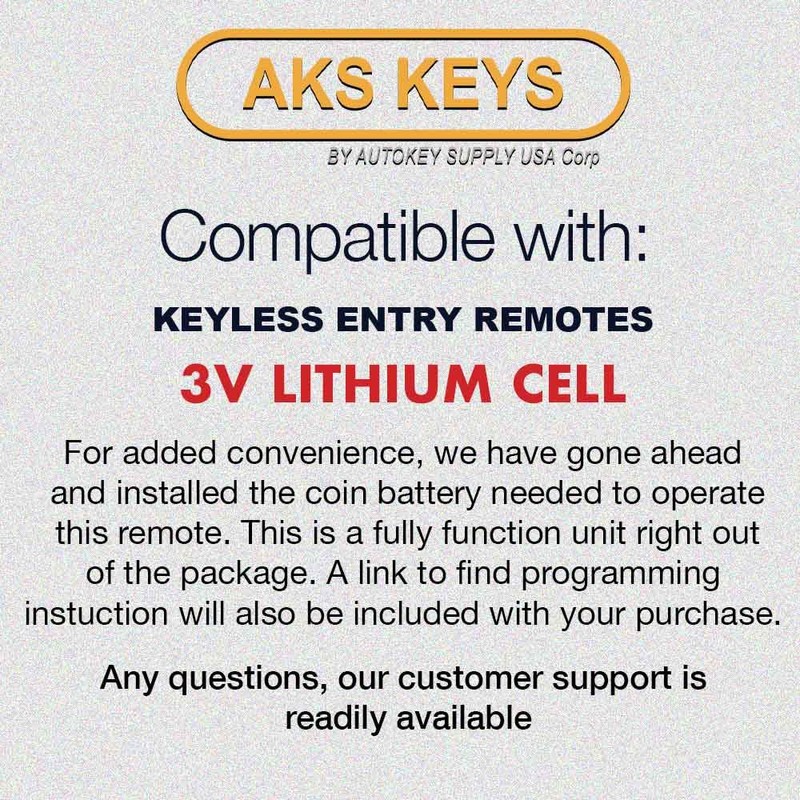 OEM 3-Button Keyless Entry Remote Key Fob Compatible with 2013-2023