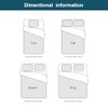 Full Size Mattress Protector, 100% Waterproof Quilted Mattress Protector with