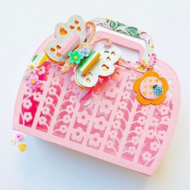 KSCRAFT Spring Tote Bag Metal Cutting Dies Stencils for DIY Scrapbooking Decorative Embossing DIY Paper Card