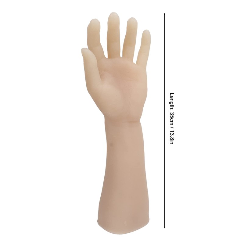 Practice Silicone Arm, Silicone Practice Hand, Realistic Displaying Soft Simulation