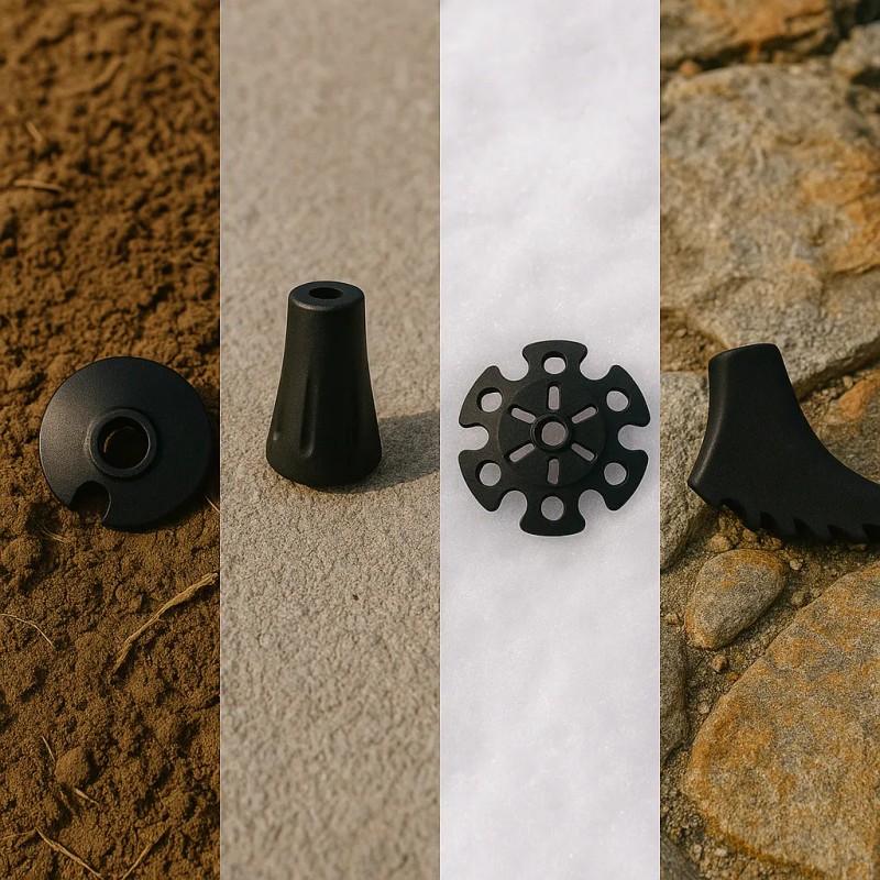Cestas Para Bastones De Senderismo Canastas Universales Color Negro