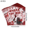 Halloween Disposable Tableware for Horror Parties – Bloody Handprint Paper