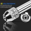 Omninmo Adjustable Ratchet Tap Wrench T-Handle, for Metric M5-M12 Taps,