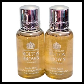 Molton Brown 2 x Molton Brown Suede Orris Bath & Shower Gel 30ml Travel Size