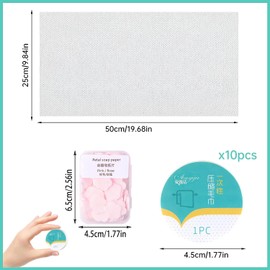 FainFun Pack of 10 Portable Compressed Towels Thickened 25 x 50 cm Hand Towel Tablets Large Travel Towel Wash Face Towel to Clean the Skin