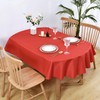 Wolkemer Oval Tablecloth 52 x 70 Inch Washable Fabric Table