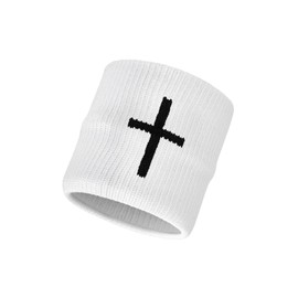 Faith Cross Drip Wristband (Cross White)