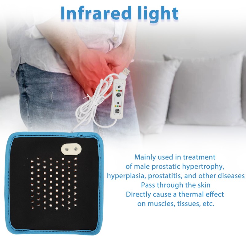 72 Light Chips Prostate Physiotherapy Pad Infrared Light Promote Circulation