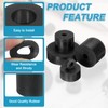 sourcing map 14 Pcs Multi Purpose Rubber Spacer, 0.4" OD