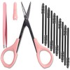 4" Curved Craft Scissors Stainless Steel Unisex Eyebrow Kit Eyebrow