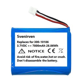 Svenirven - Batería de repuesto para 300-10186, compatible con ADT Command Smart Security Panel Honeywell AI05-2 AIO7-1 AIO7-2 Pro 7