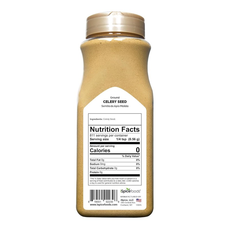 iSpice | Celery Seed Ground | Bulk Size | Gourmet