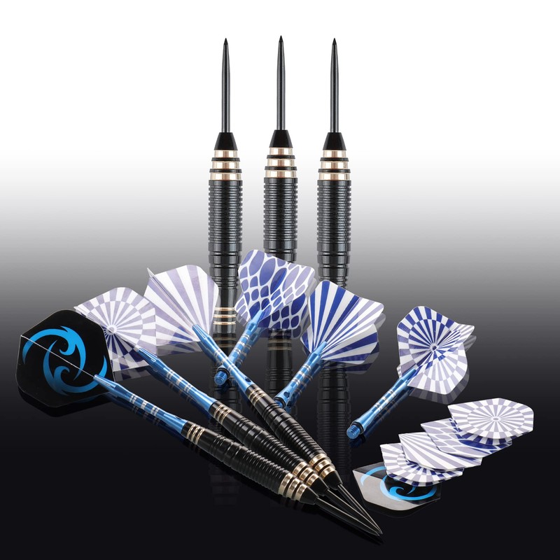 CareGames Steel Tip Darts Set Professional 24g with Carrying case,Aluminium