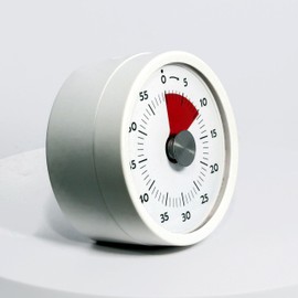 Elektronischer Küchentimer Eieruhr Kurzzeitmesser, 60 Minuten, Weiß, mit akustischem und optischem Alarm - 235/0