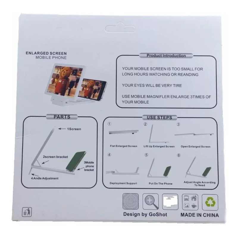 TechMel 3 Agrandador De Pantalla Para Celular Universal Y Portatil