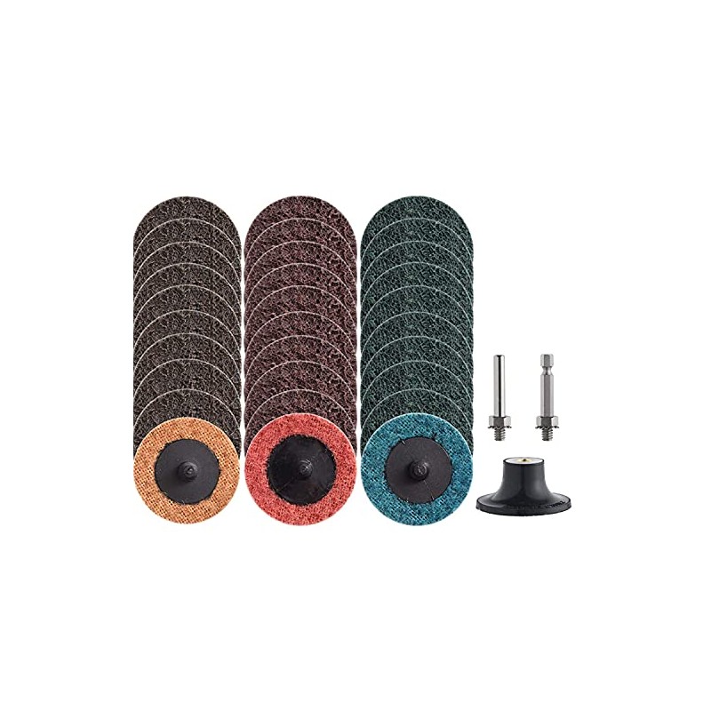 NYXCL 30Pcs 2inch Nylon Quick Change Sanding Discs Set, with