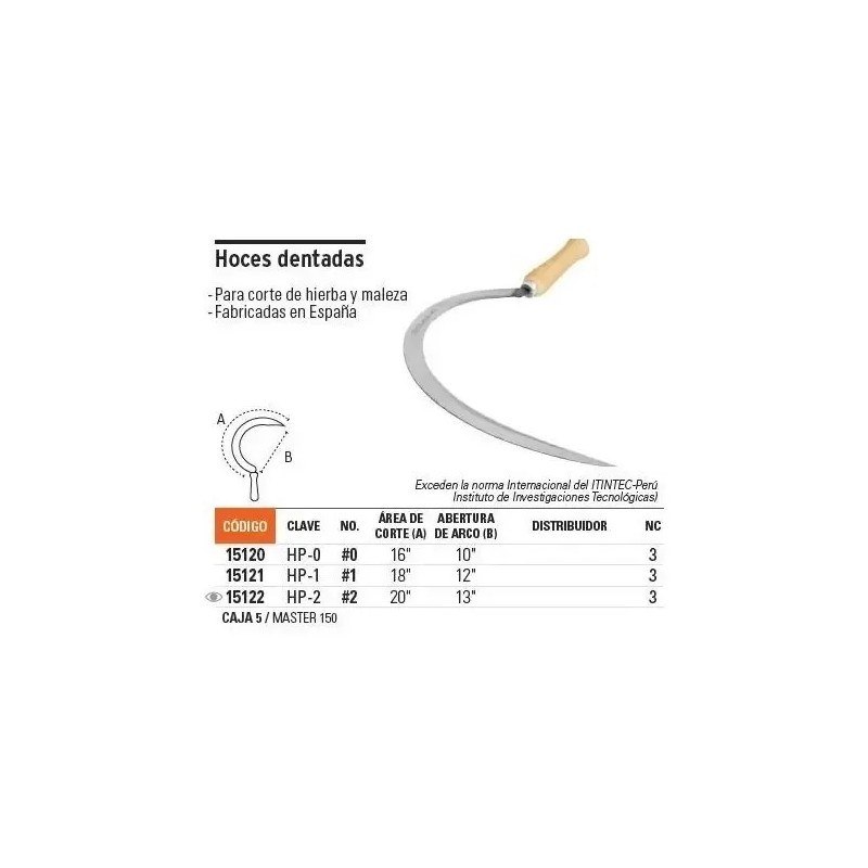 Hoz Dentada 16'' Truper 15120