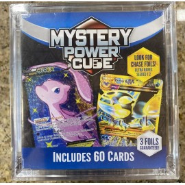 Pokémon TCG 2024 MYSTERY Power Cube, 60 Trading Cards, 3 Foils Guaranteed