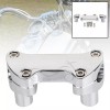 Unbranded Chrome 2" Risers 1" Handlebar Clamp For Harley Softail
