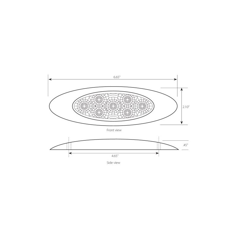 Grand General 77830 Amber Ultra Thin Spyder Y2K 7-LED Marker
